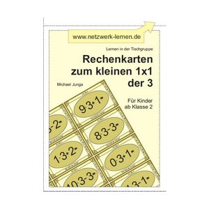 Rechenkarten zum kleinen 1x1 der 3