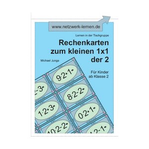 Rechenkarten zum kleinen 1x1 der 2