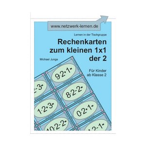 Rechenkarten zum kleinen 1x1 der 2