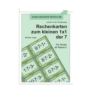 Rechenkarten zum kleinen 1x1 der 7