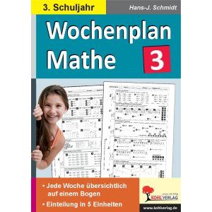 Wochenplan Mathe - 3. Schuljahr