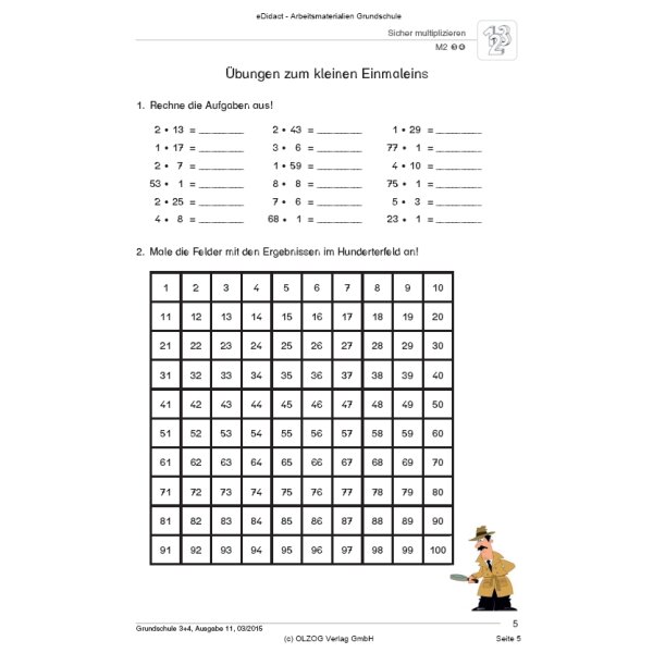 Sicher multiplizieren (3.-4. Klasse)