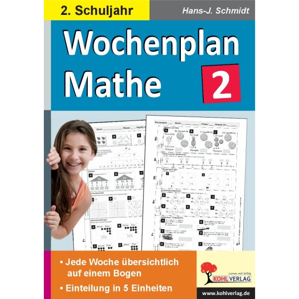 Wochenplan Mathe - 2. Schuljahr