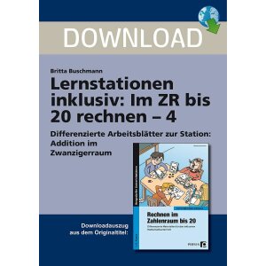 Addition im Zwanzigerraum - Inklusive Lernstationen zum...