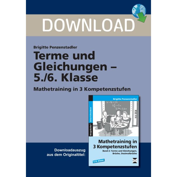 Therme und Gleichungen - Mathetraining in 3 Kompetenzstufen Kl. 5/6