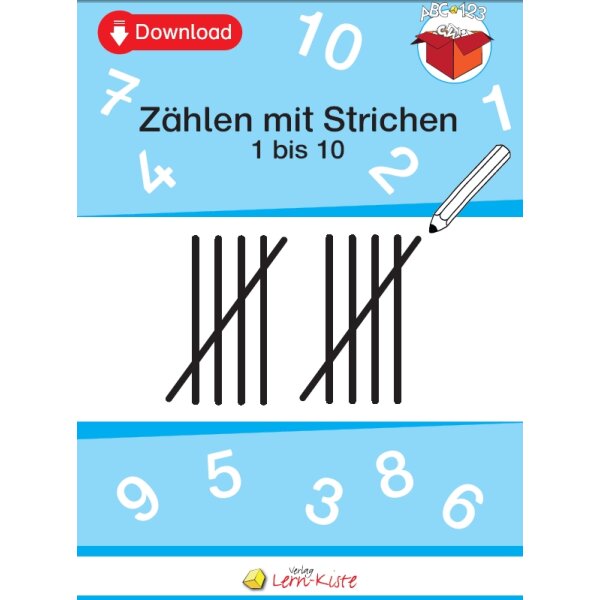 Zählen mit Strichen 1-10