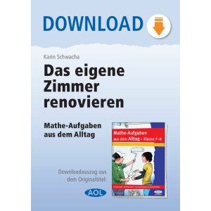 Mathe-Aufgaben aus dem Alltag. Das eigene Zimmer renovieren