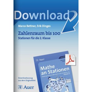 Zahlenraum bis 100 -  Stationen für die 2. Klasse