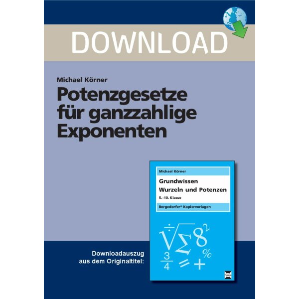 Potenzgesetze für ganzzahlige Exponenten