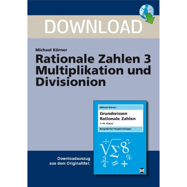 Rationale Zahlen 3 - Multiplikation und Division