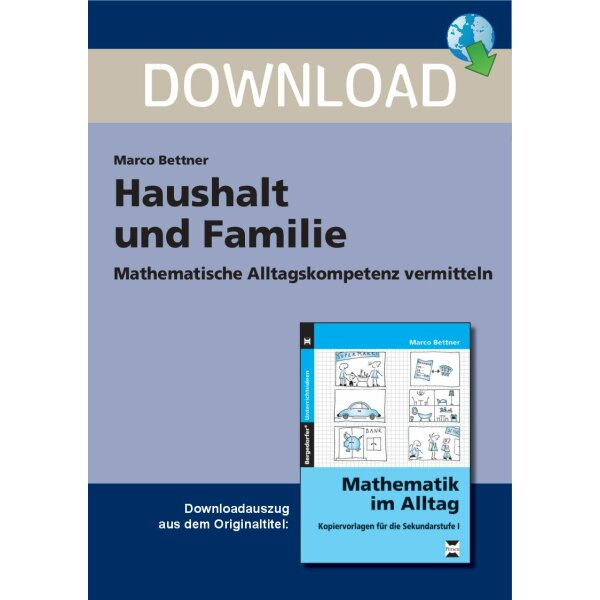 Haushalt und Familie - Mathematische Alltagskompetenz vermitteln