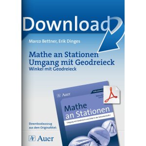 Mathe an Stationen Umgang mit Geodreieck -  Winkel mit...