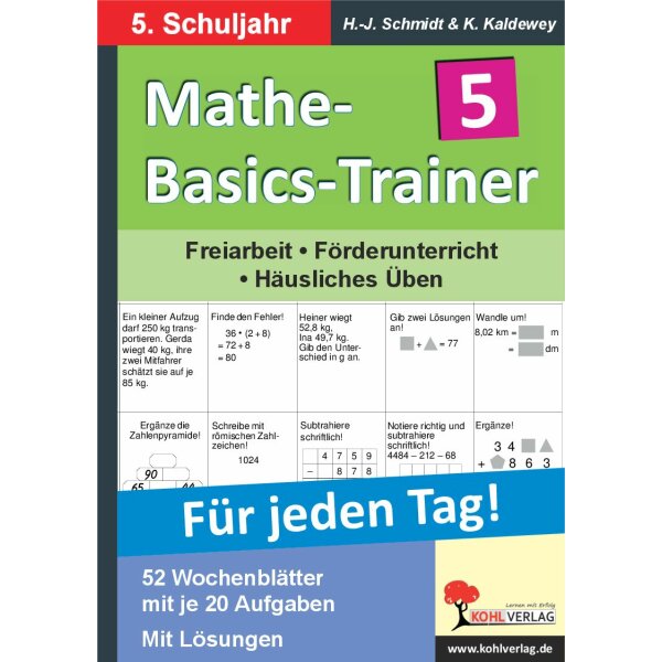 Mathe-Basics-Trainer - Grundlagentraining für jeden Tag (5.Klasse)