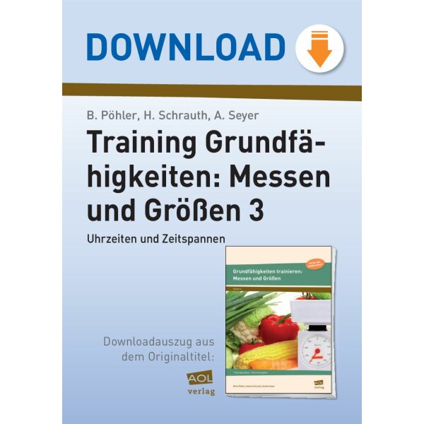 Uhrzeiten und Zeitspannen - Training Grundfähigkeiten