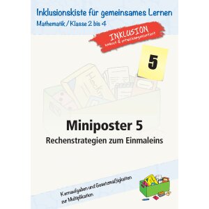 Miniposter 5: Rechenstrategien zum Einmaleins