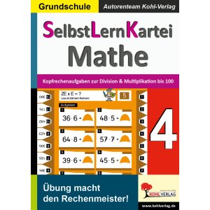 SelbstLernKartei Mathematik 4 - Kopfrechenaufgaben zur...