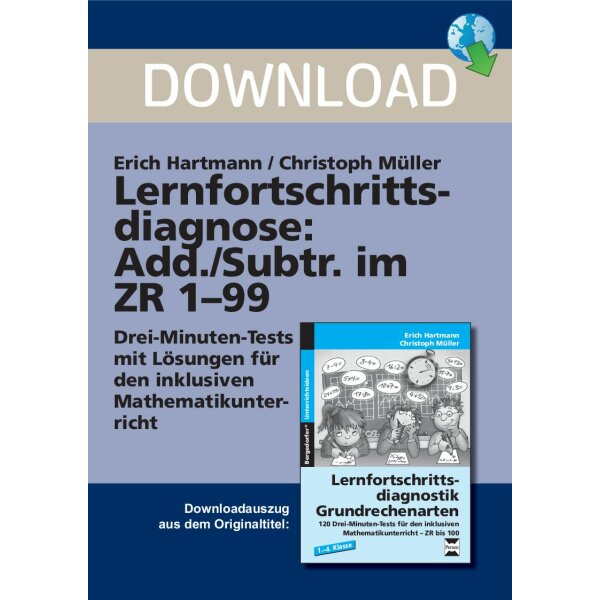 Addition und Subtraktion im Zahlenraum 1-99: Lernfortschrittsdiagnose