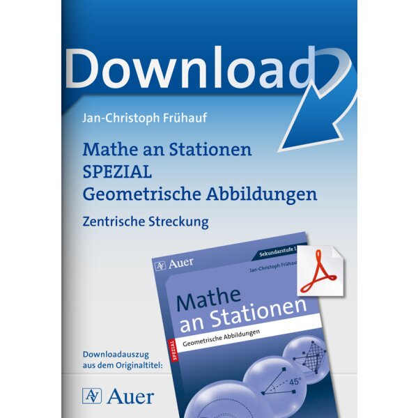 Mathe an Stationen Geometrische Abbildungen - Zentrische Streckung