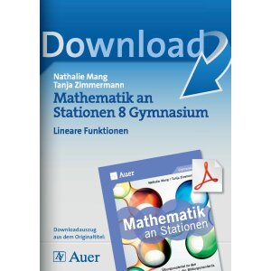 Lineare Funktionen  - Mathe an Stationen Kl. 8