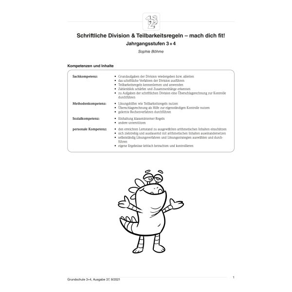 Schriftliche Division und Teilbarkeitsregeln (Klasse 3/4)