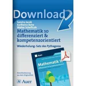 Satz des Pythagoras differenziert und kompetenzorientiert...