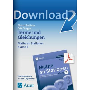 Terme und Gleichungen - Mathe an Stationen Kl. 8