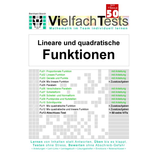 Lineare und quadratische Funktionen - Vielfachtests