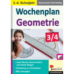 Wochenplan Geometrie - 3./4. Klasse
