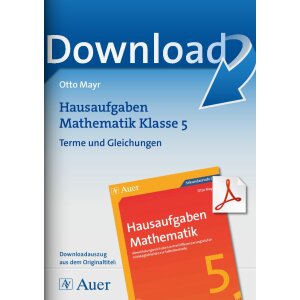 Terme und Gleichungen - Hausaufgaben Mathematik Klasse 5