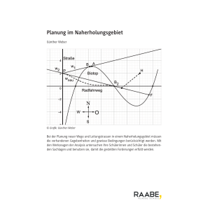 Planung im Naherholungsgebiet - Wege und Leitungstrassen