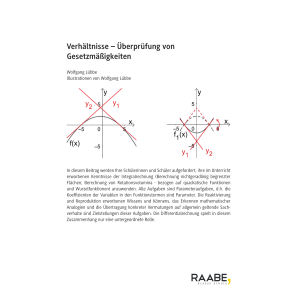 Überprüfung von Gesetzmäßigkeiten -...