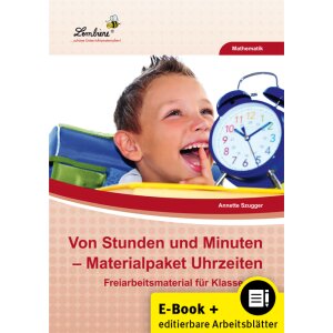 Von Stunden und Minuten: Materialpaket Uhrzeiten (PDF/WORD)