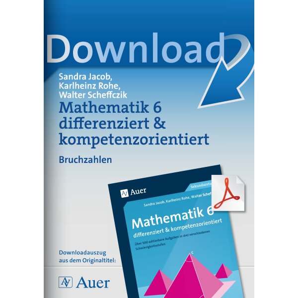 Bruchzahlen differenziert und kompetenzorientiert in Klasse 6