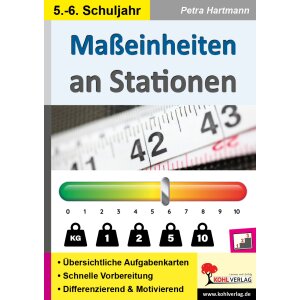 Maßeinheiten an Stationen Klasse 5/6