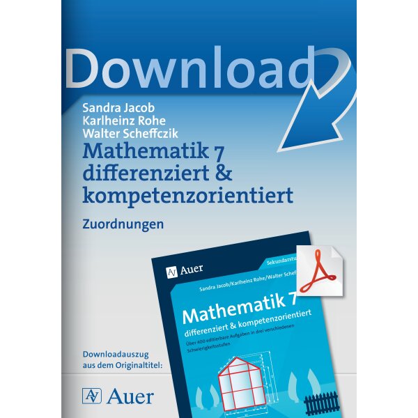 Zuordnungen differenziert und kompetenzorientiert in Klasse 7