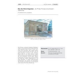 Die Ara Pacis Augustae - die PR des Princeps...