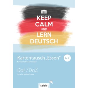 Kommunikative Sprechspiele: Kartentausch - Essen und...