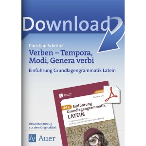 Verben: Tempora, Modi, Genera verbi - Grundlagengrammatik...