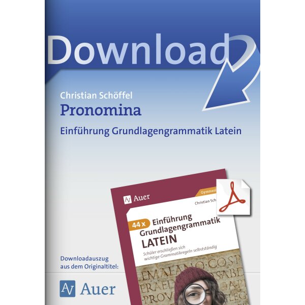 Pronomina - Grundlagengrammatik Latein