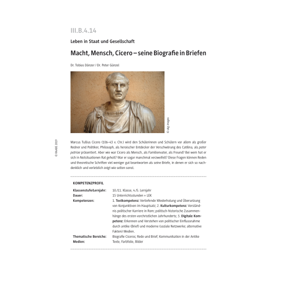 Macht, Mensch, Cicero - Seine Biografie in Briefen