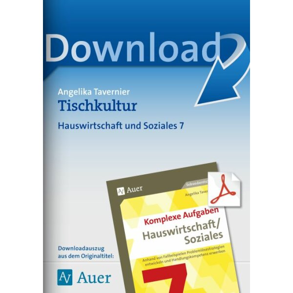 Tischkultur - Hauswirtschaft und Soziales Kl.7