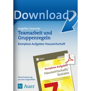 Teamarbeit und Gruppenregeln - Hauswirtschaft und...