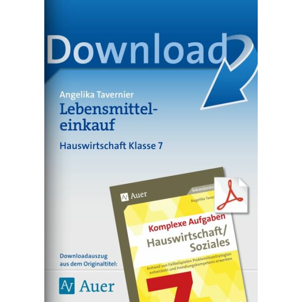 Lebensmitteleinkauf - Hauswirtschaft und Soziales Kl.7