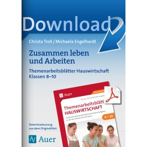 Zusammen leben und arbeiten -  Hauswirtschaft