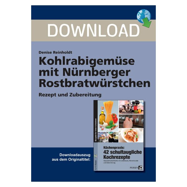 Kohlrabigemüse mit Nürnberger Rostbratwürstchen