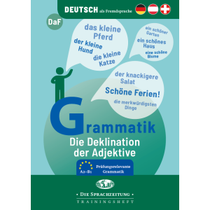 Die Deklination der Adjektive - Trainingsheft