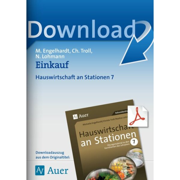 Einkauf - Hauswirtschaft an Stationen