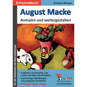 August Macke ... anmalen und weitergestalten