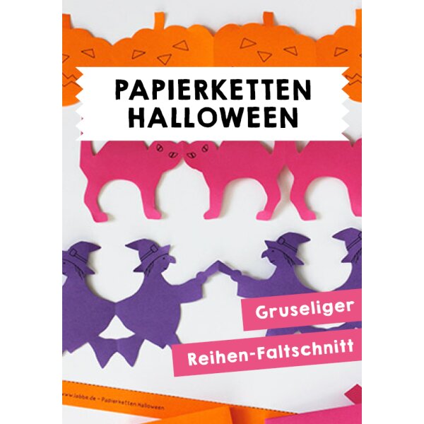 Halloween - Papierketten selber basteln