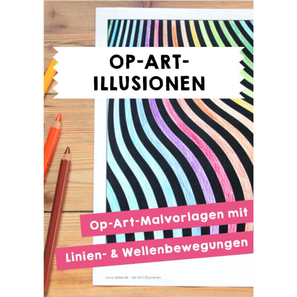 Op-Art Illusionen - Malvorlagen